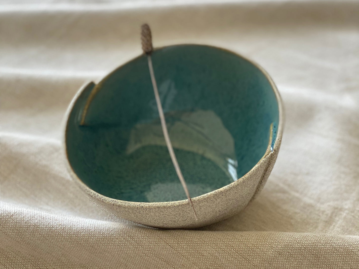 * Blue Stoneware Bowl