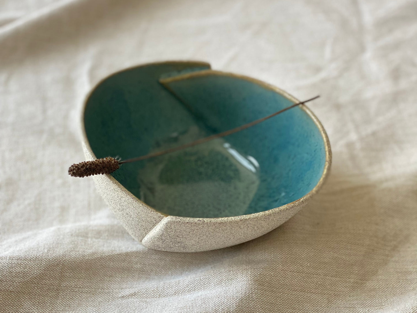 * Blue Stoneware Bowl