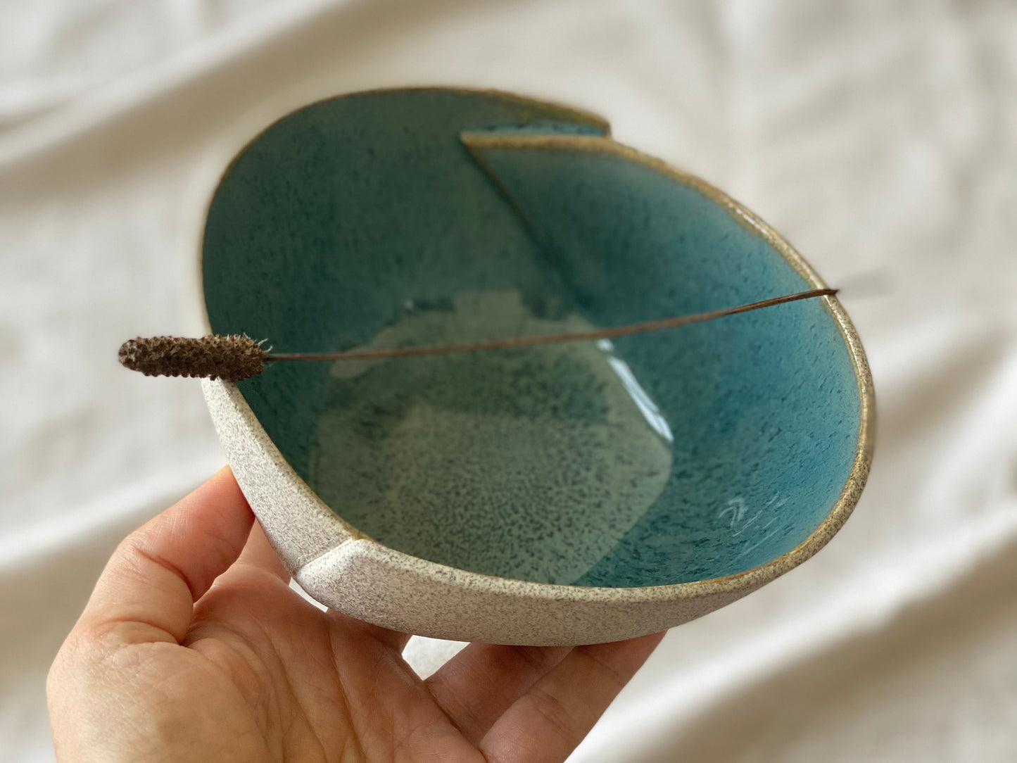 * Blue Stoneware Bowl