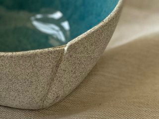 * Blue Stoneware Bowl