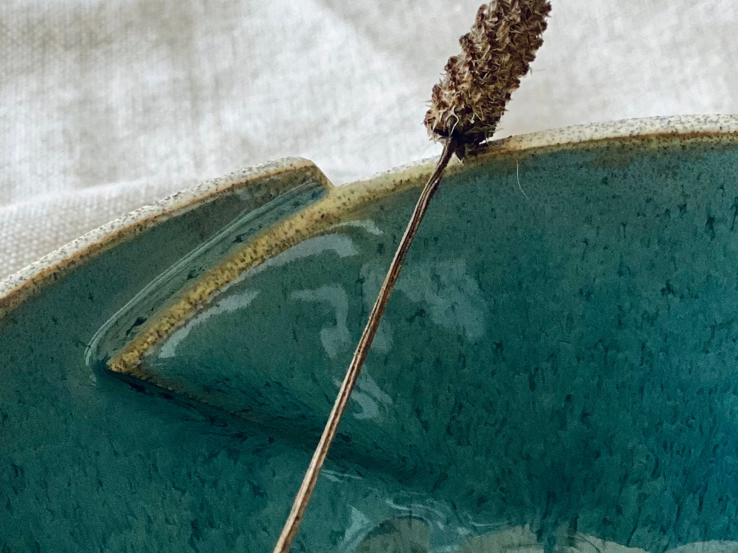 * Blue Stoneware Bowl