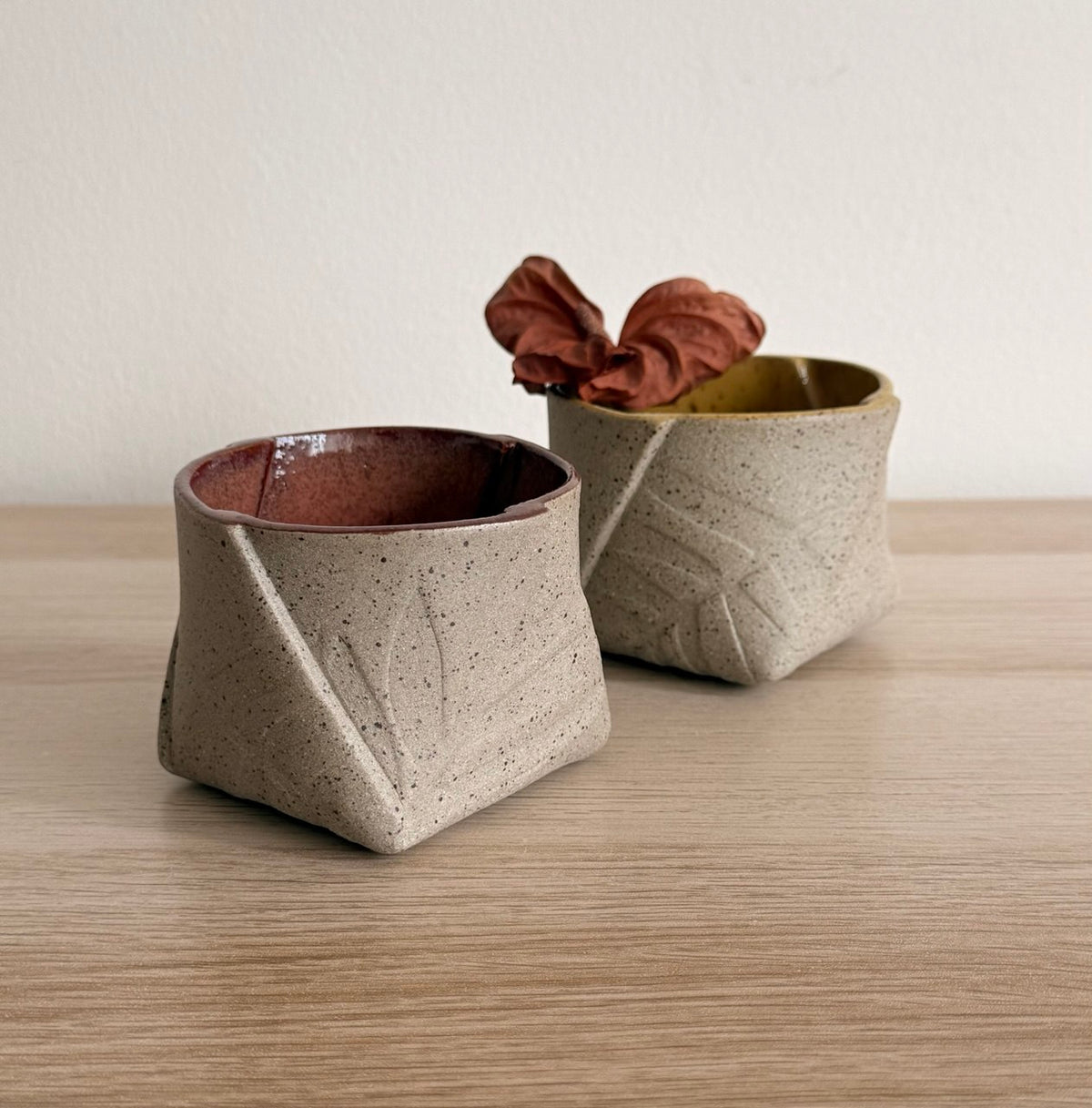 Plum Leafy Tumbler | 8 oz