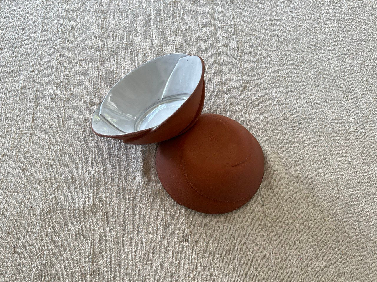 Set of 2 Small Red Bowls