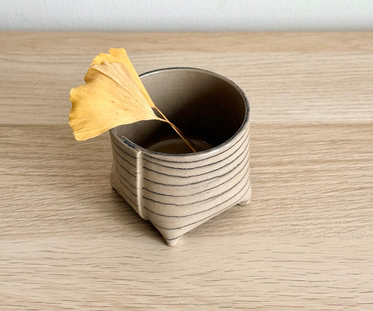 Striped Yunomi | 8 oz