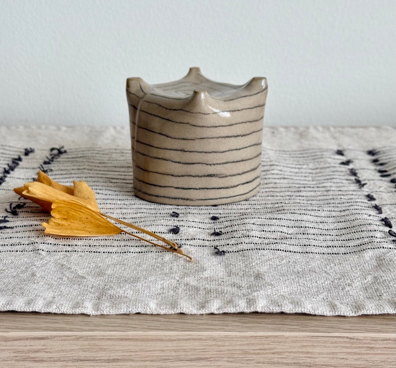 Striped Yunomi | 8 oz
