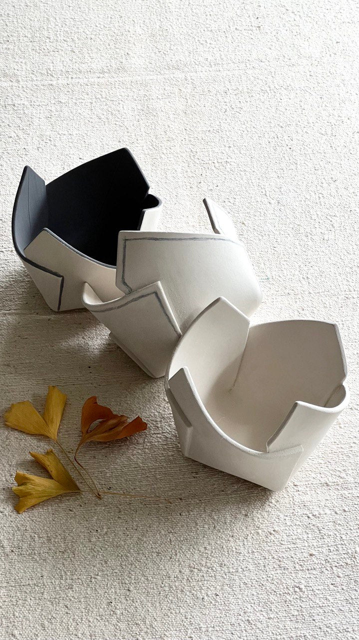 Ceramic Tutorial Video No. 11 - Step by Step Guide on How to Make a Geometric Planter