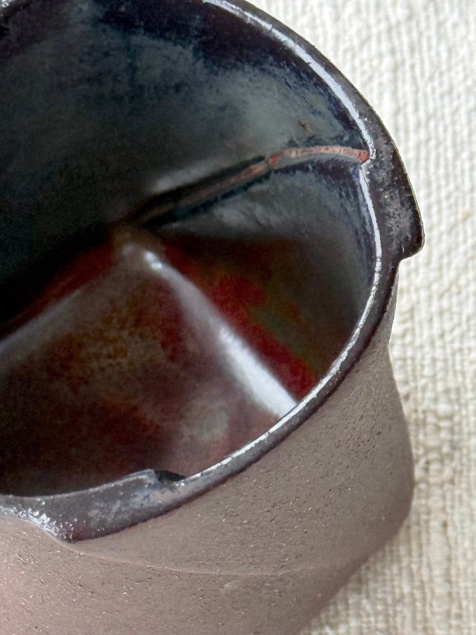 Burnt Umber and Deep Red Tumbler | 10 oz