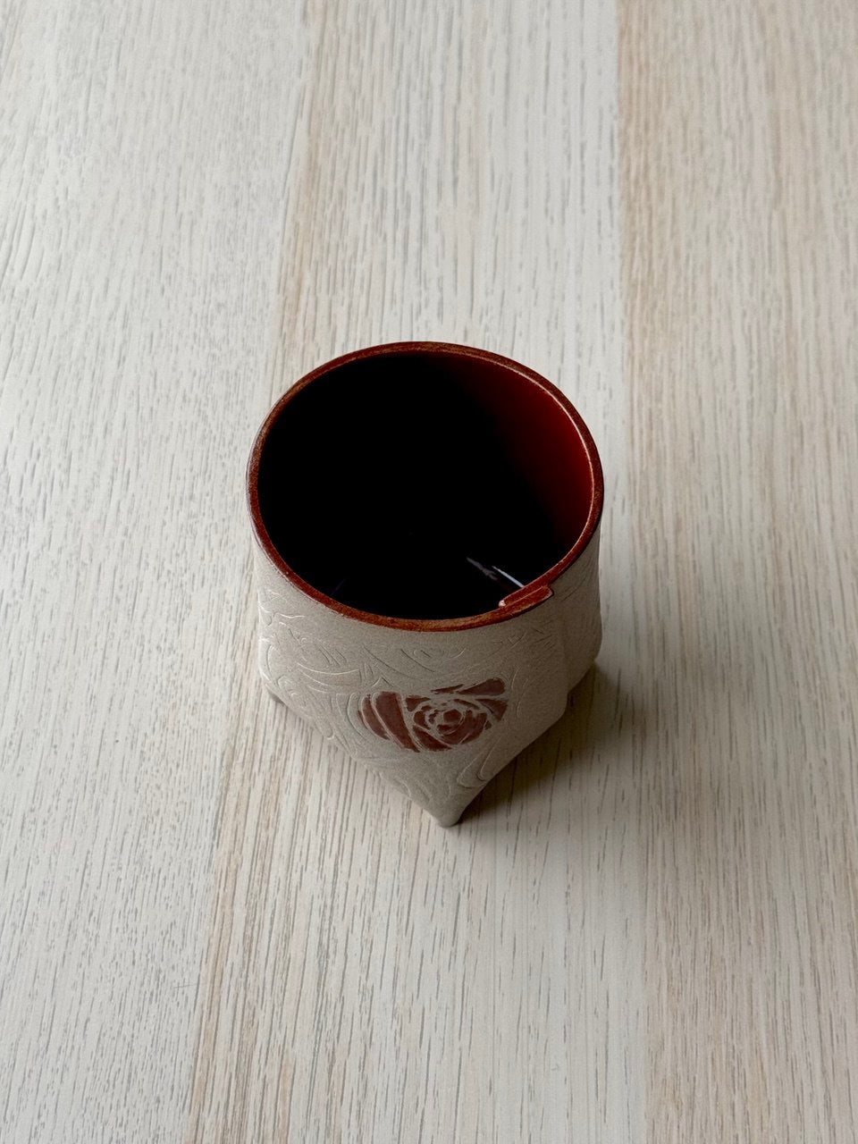 Red Rose Yunomi | 10 oz