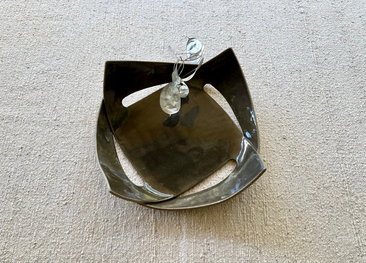 * 8" Smoke Glaze Square Plate