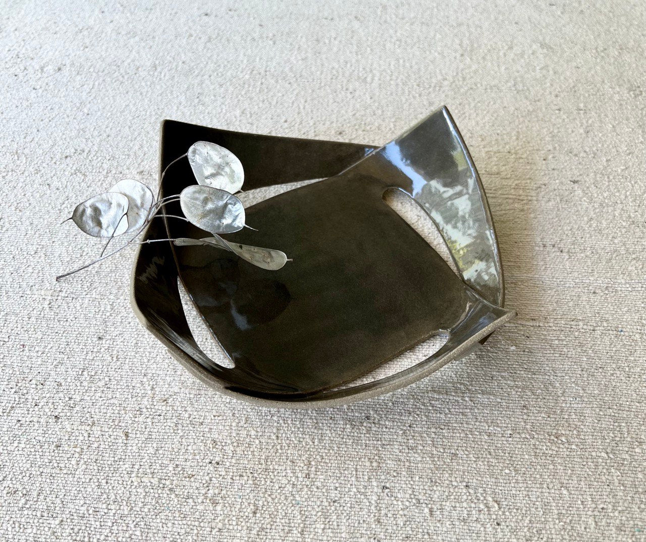 * 8" Smoke Glaze Square Plate