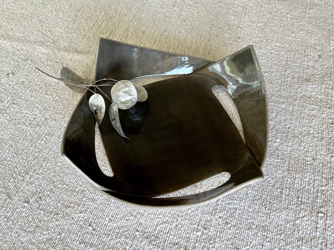 * 8" Smoke Glaze Square Plate