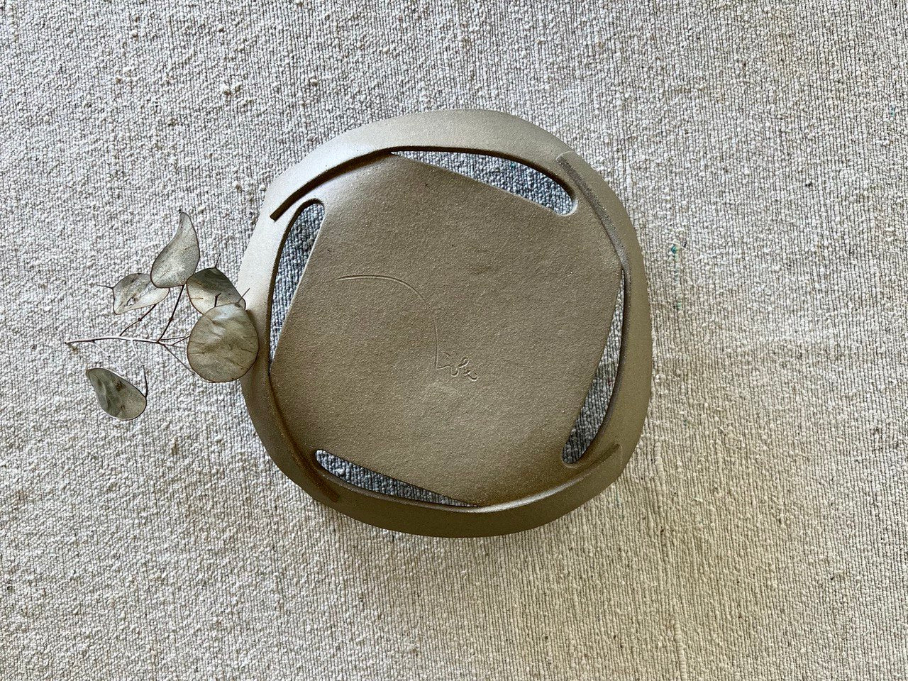 * 8" Smoke Glaze Square Plate