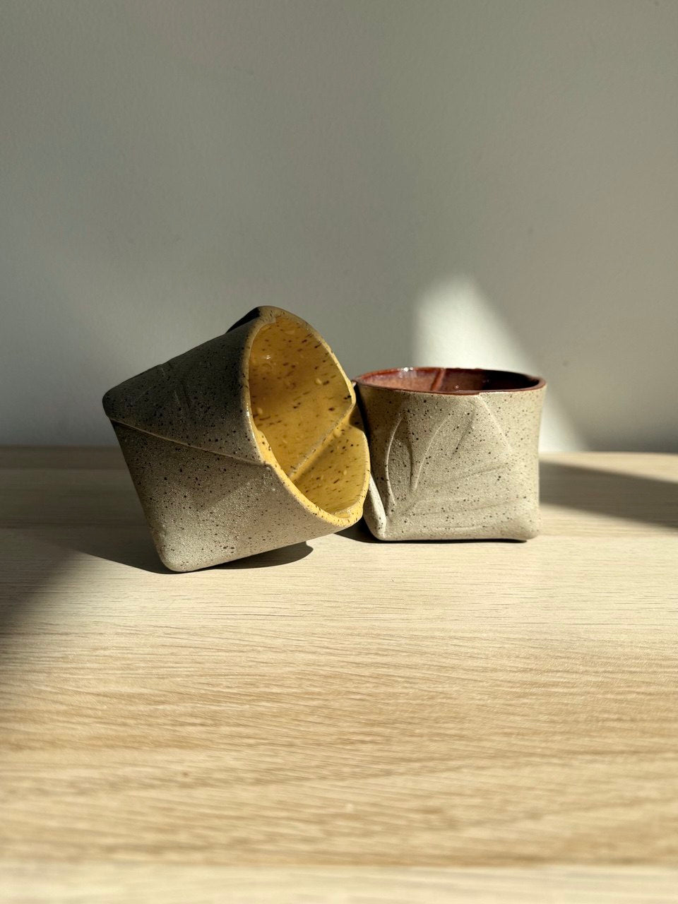 Yellow Leafy Tumbler | 8 oz
