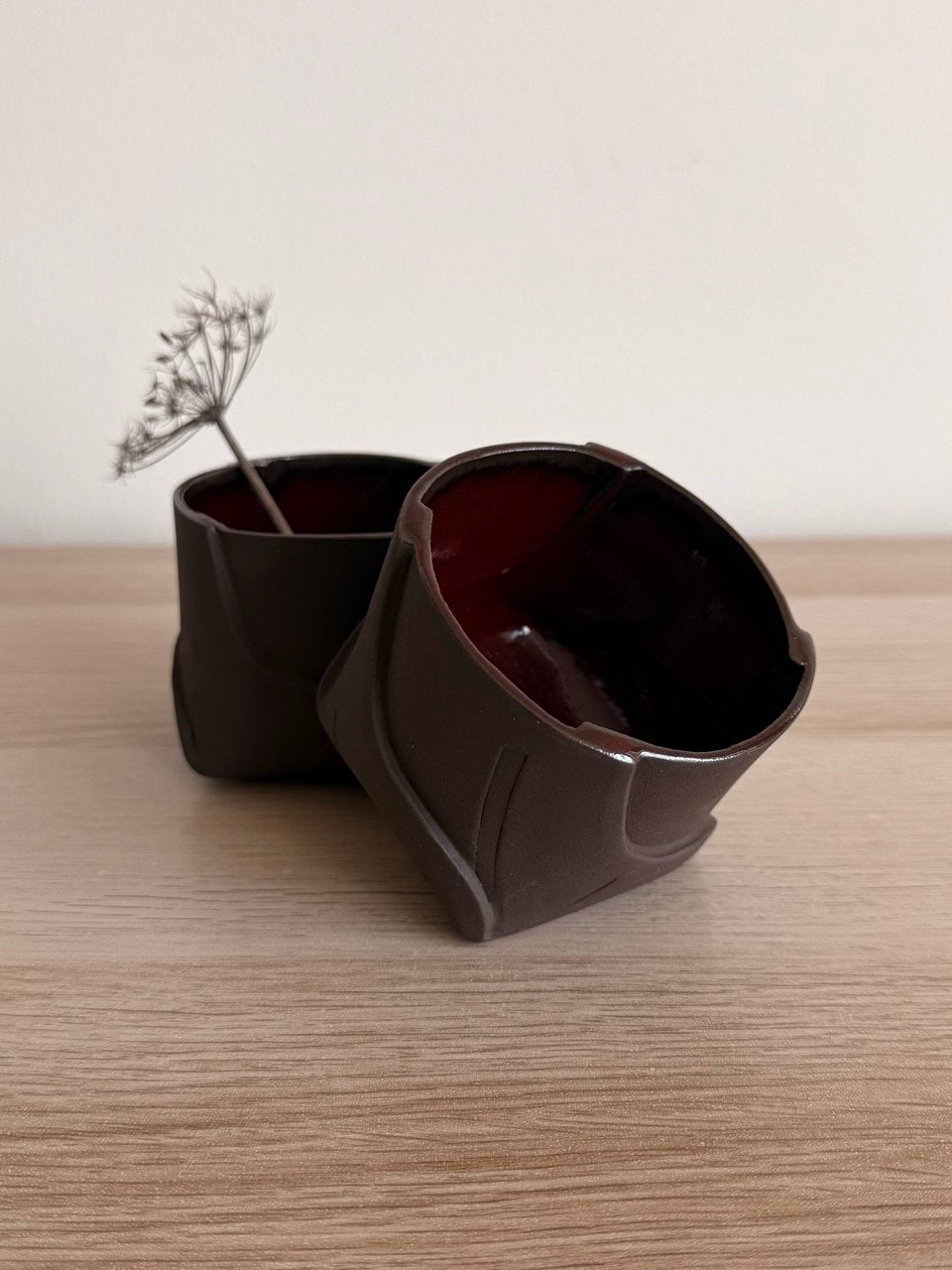 Crimson Leafy Tumbler | 8 oz