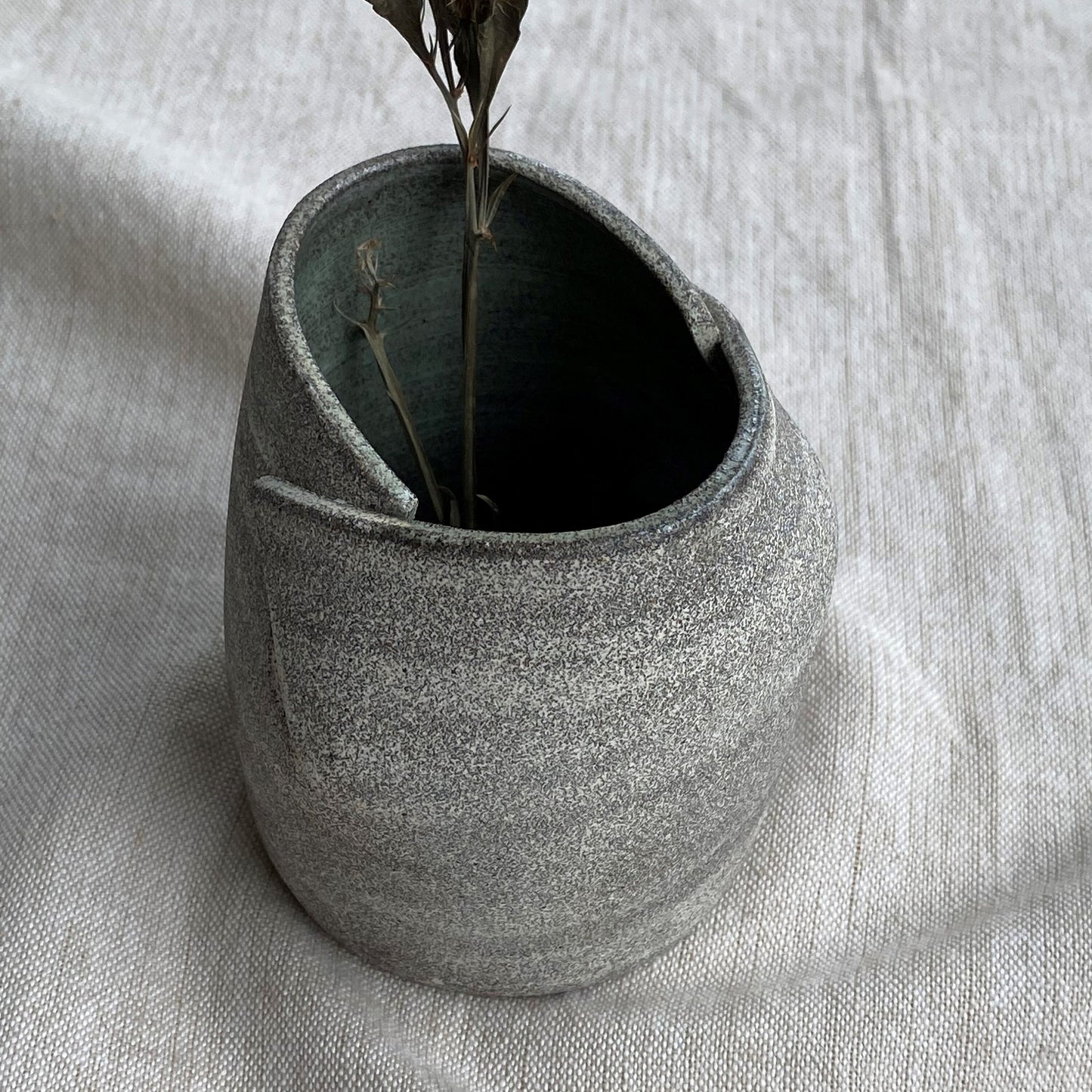 Speckled Grey Bud Vase
