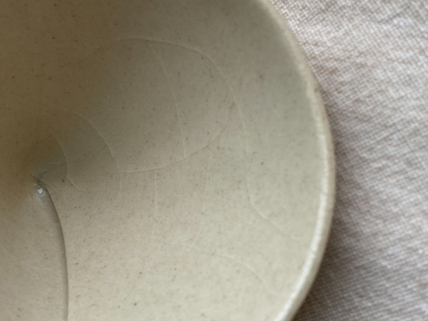 Set of 2 Beige Cone Bowls