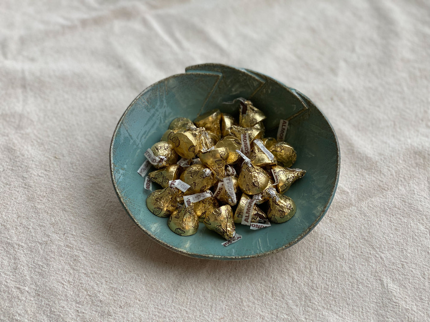 6 1/2" Speckled Grey and Blue Bowl