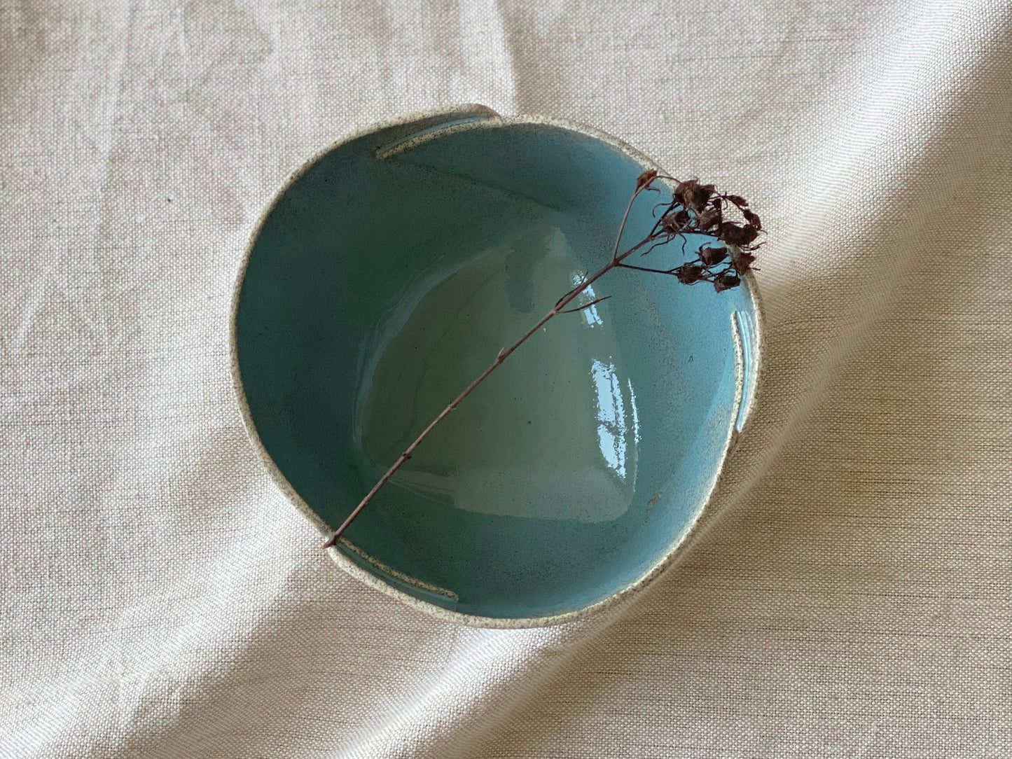 Pale Blue Stoneware Bowl