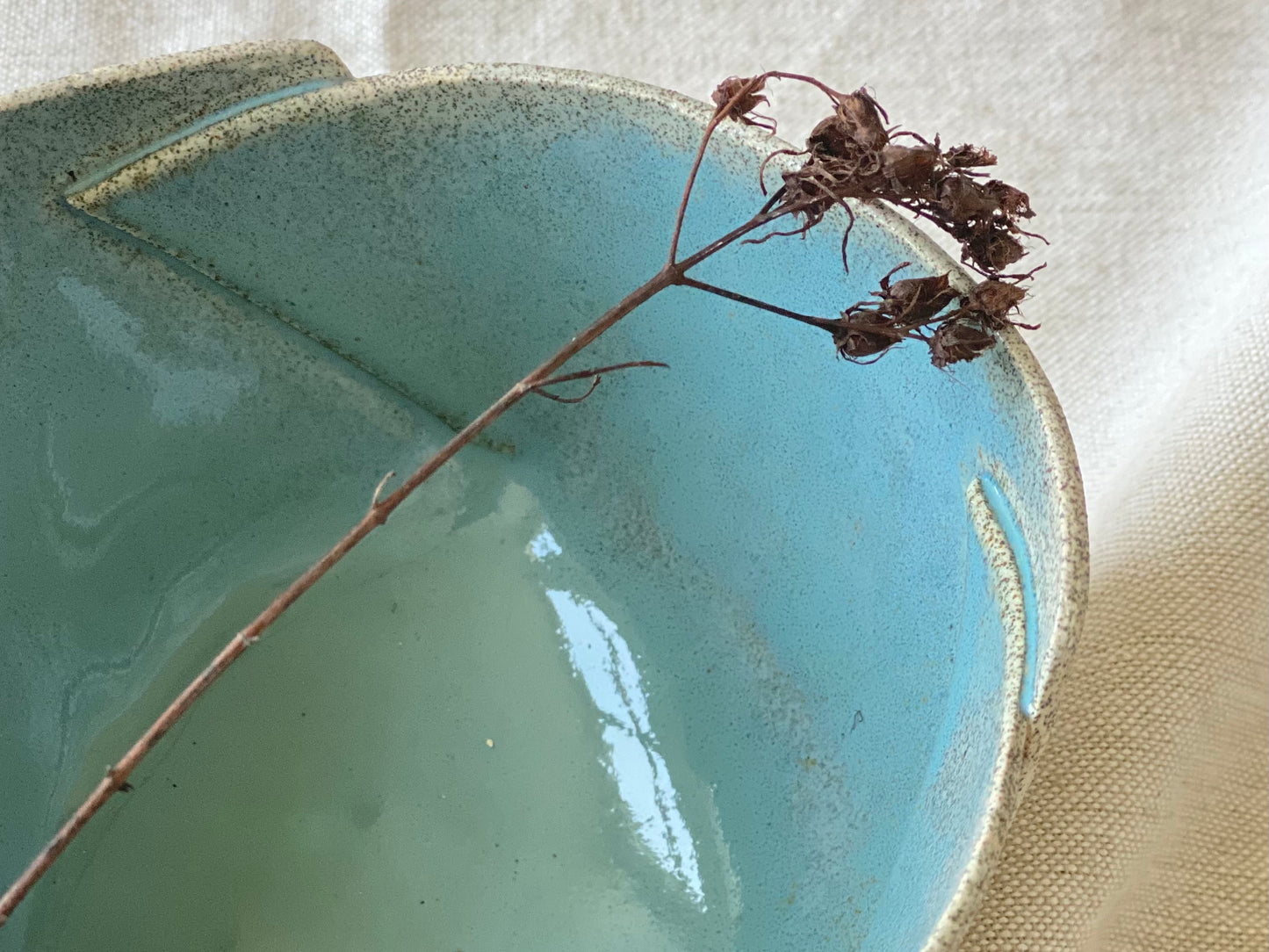 Pale Blue Stoneware Bowl