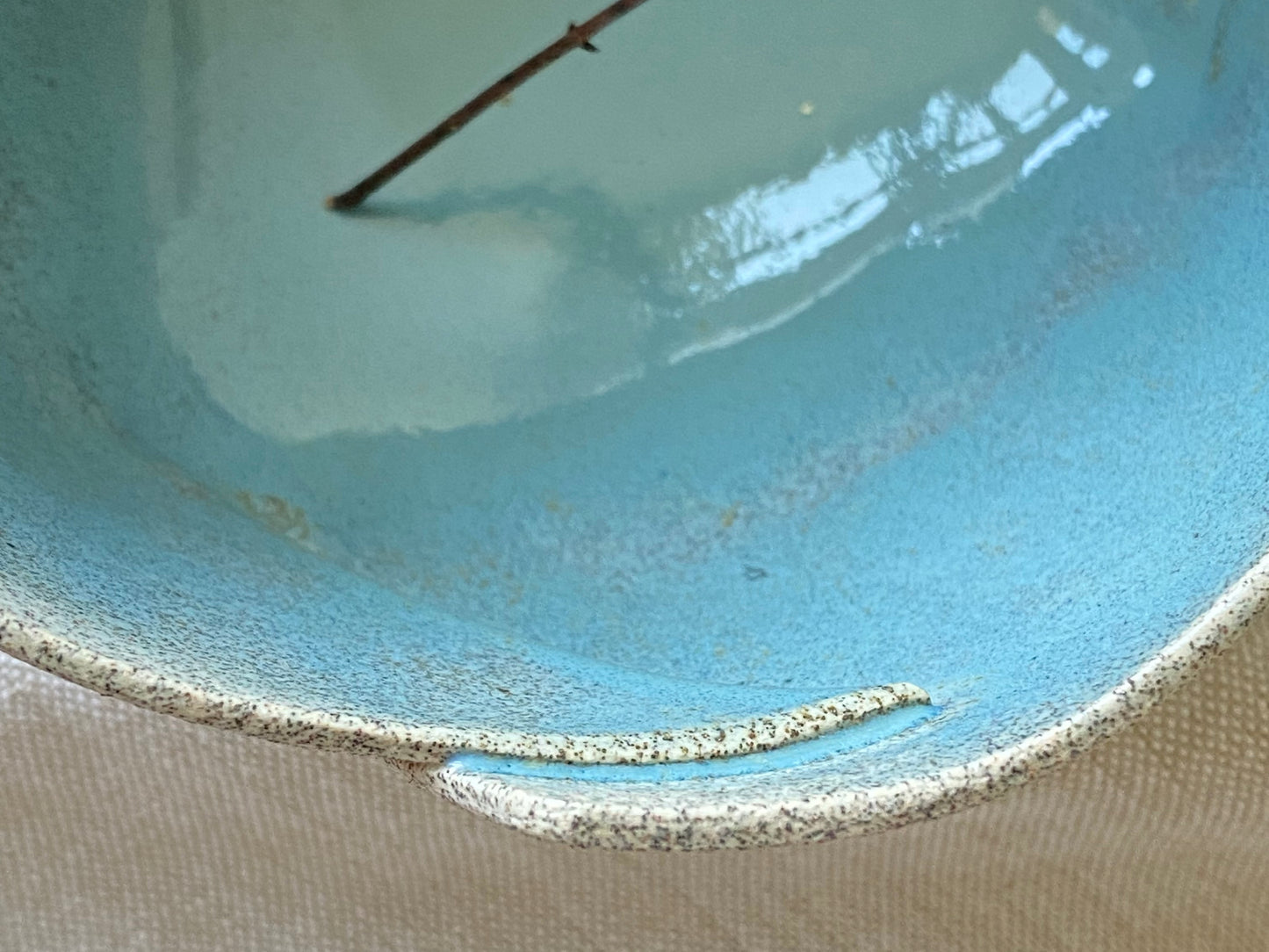 Pale Blue Stoneware Bowl