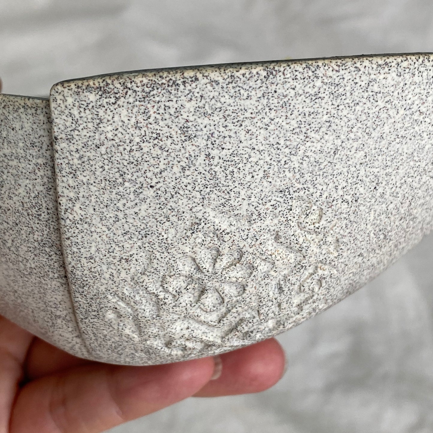 5 1/2" Speckled Grey and Blue Bowl