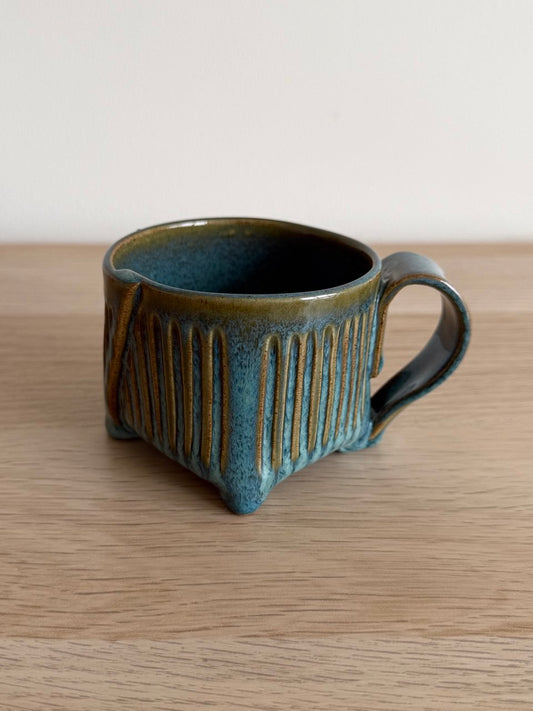 Turquoise Fluted Mug | 8oz