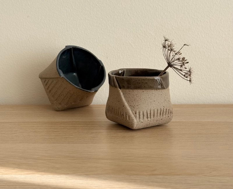 Smoke Fluted Tumbler | 8 oz