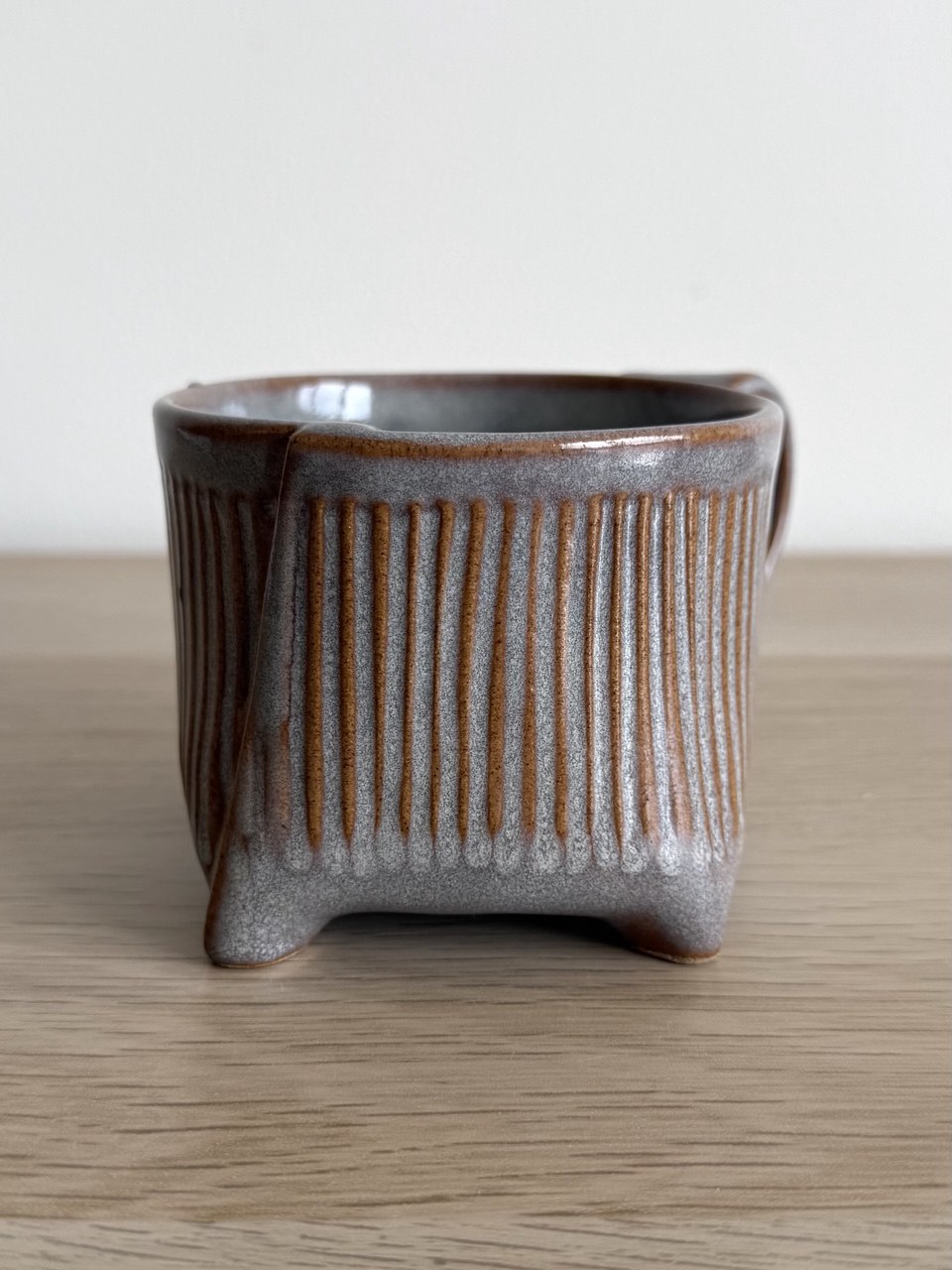 Gray Fluted Mug | 8oz