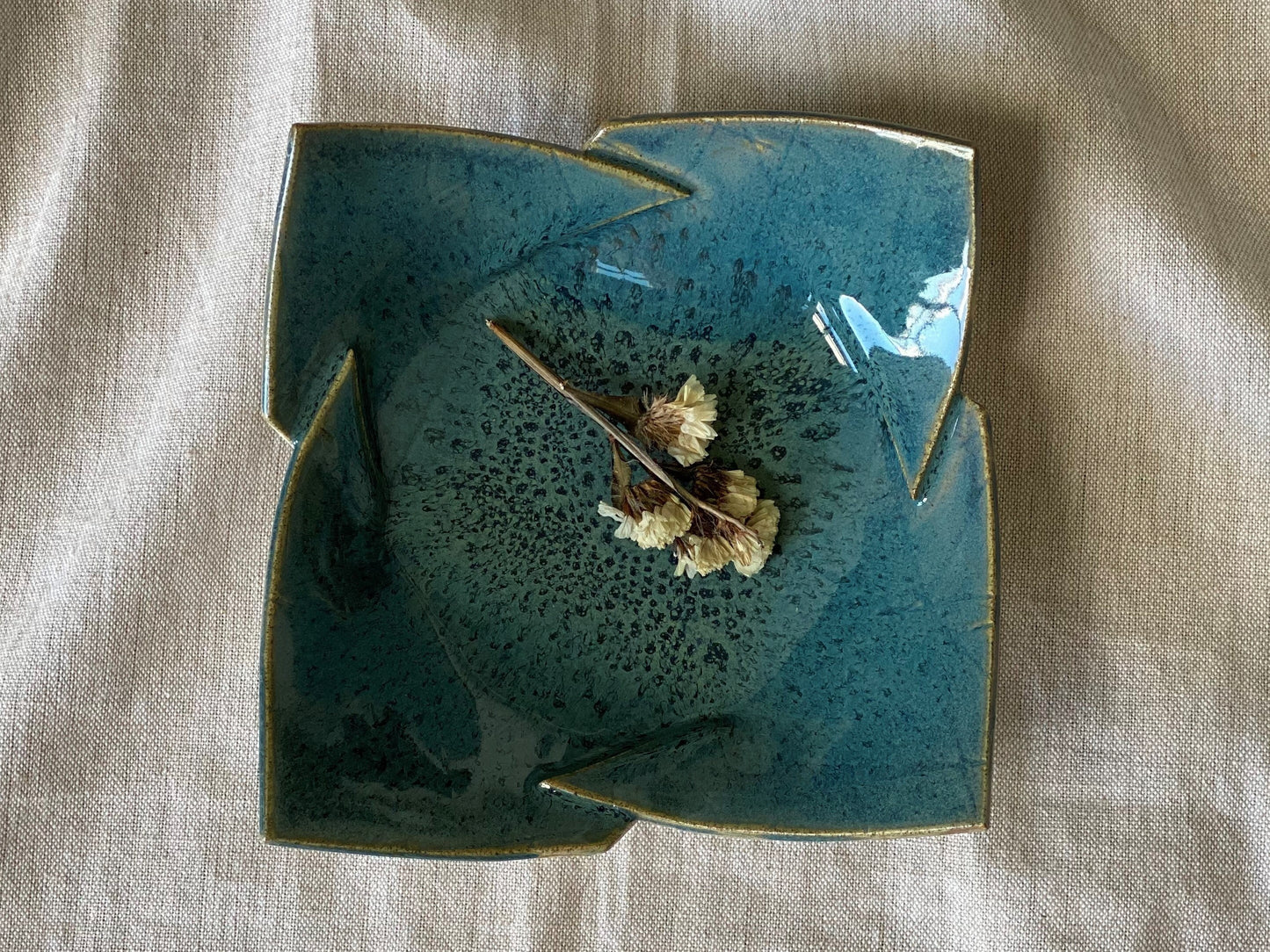 6" Turquoise Plate