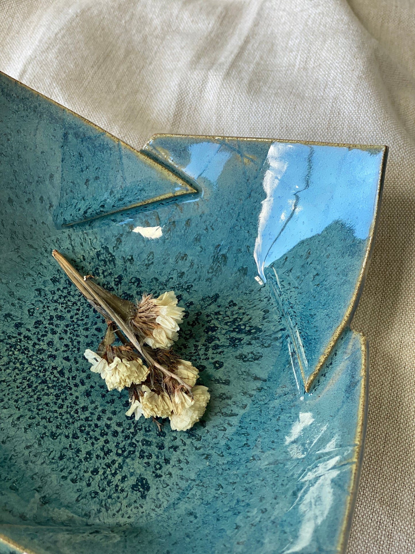 6" Turquoise Plate