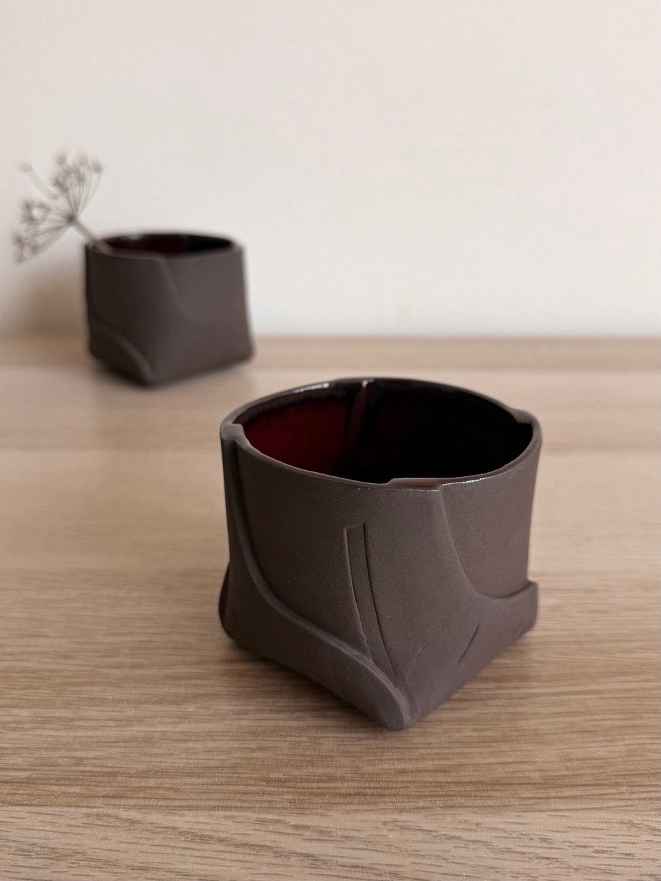 Crimson Leafy Tumbler | 8 oz