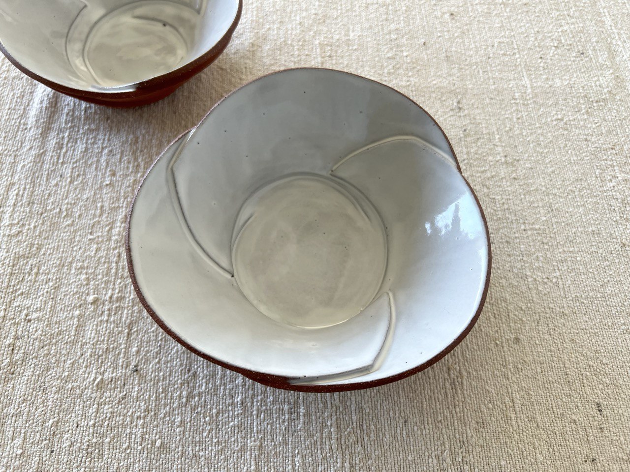 Set of 2 Small Red Bowls