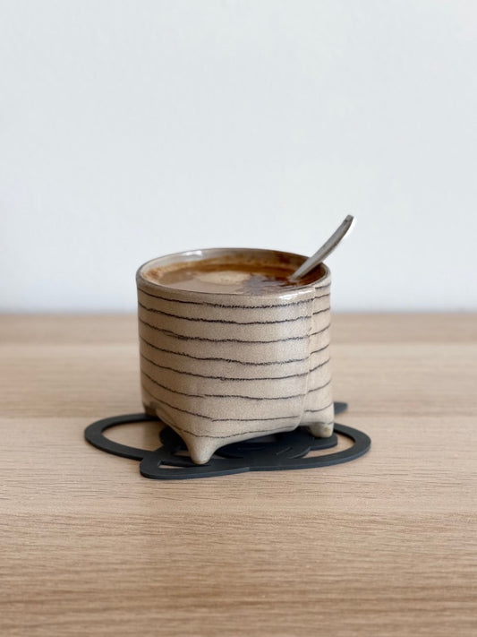 Striped Yunomi | 8 oz
