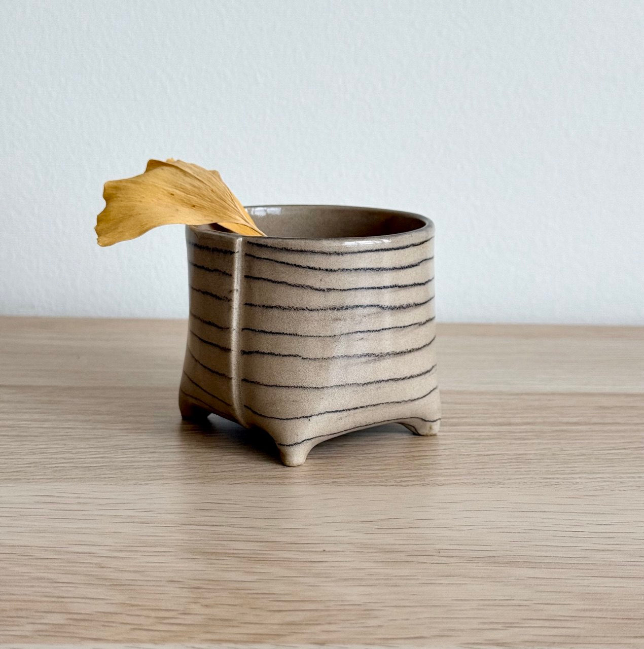 Striped Yunomi | 8 oz
