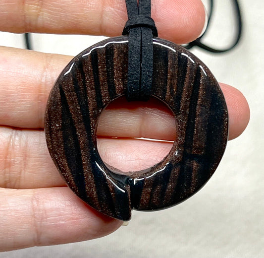 Textured Red Pendant