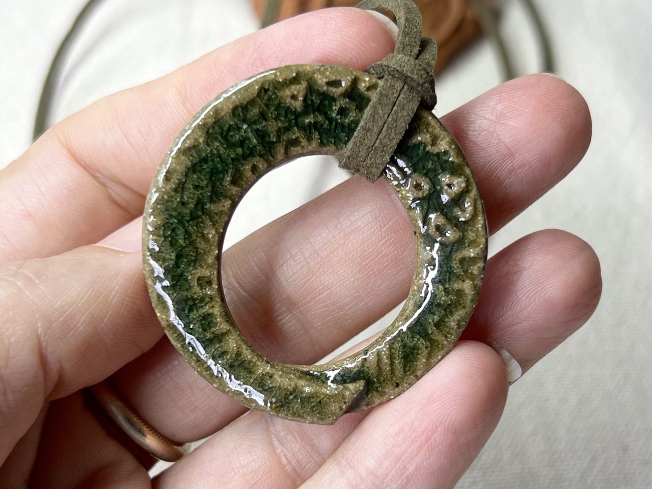 Green Loop Pendant