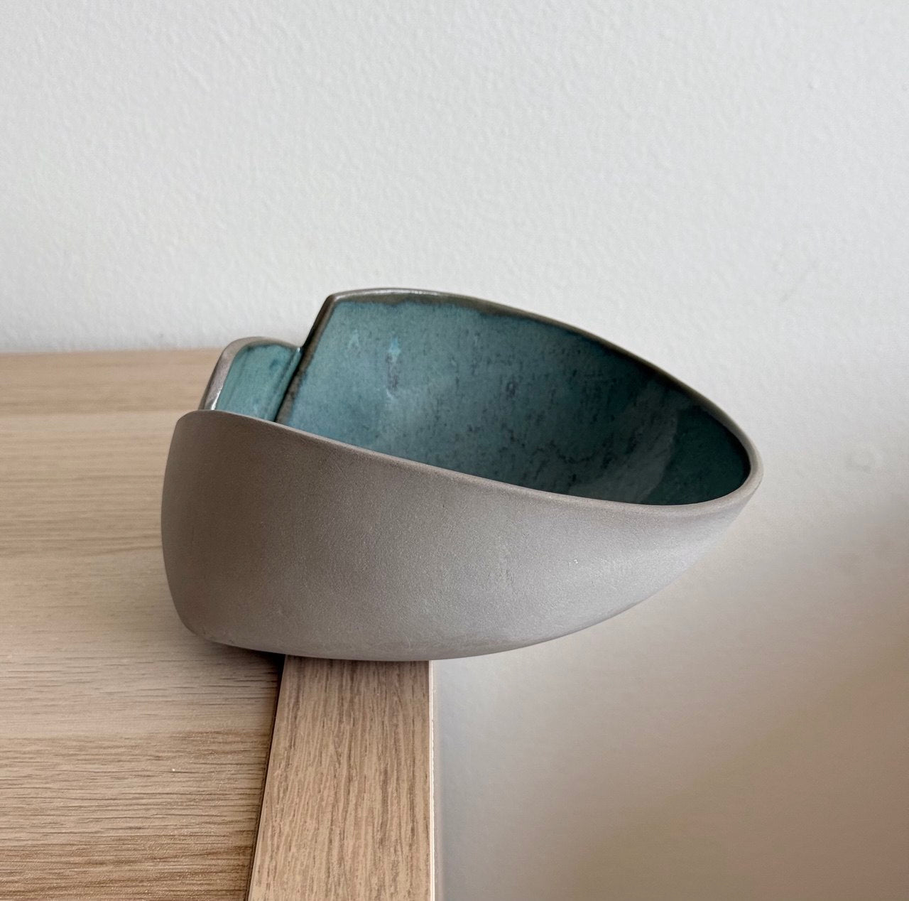 6" Turquoise 2 Cut Bowl