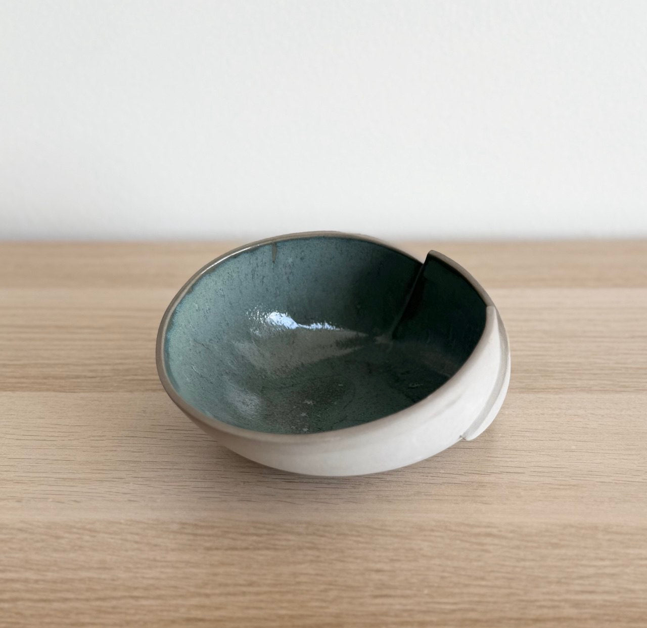 6" Turquoise 2 Cut Bowl