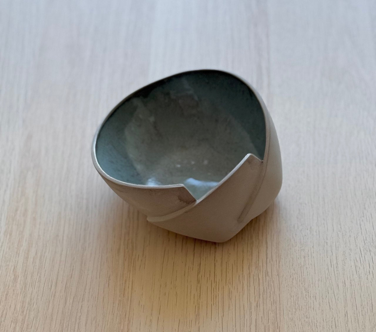 6" Turquoise 2 Cut Bowl