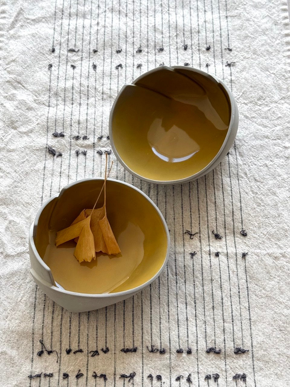 5 1/2" Yellow 3 Cut Bowl- B