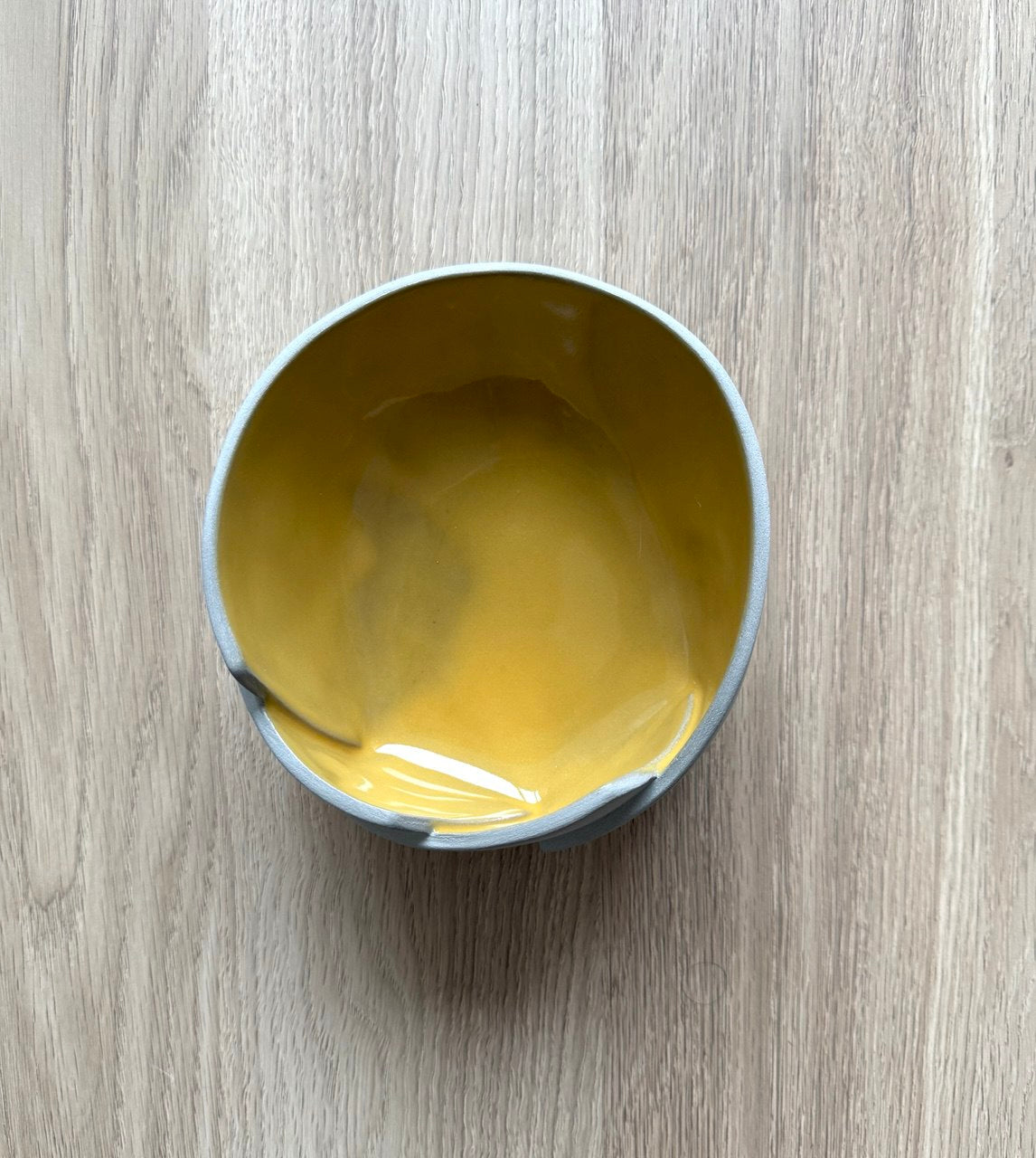 5 1/2" Yellow 3 Cut Bowl- B