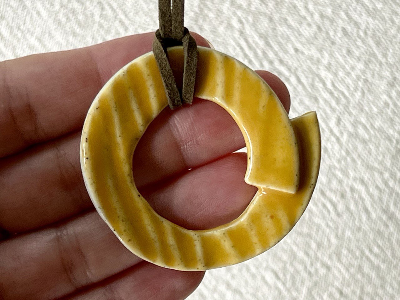 Yellow Loop Pendant