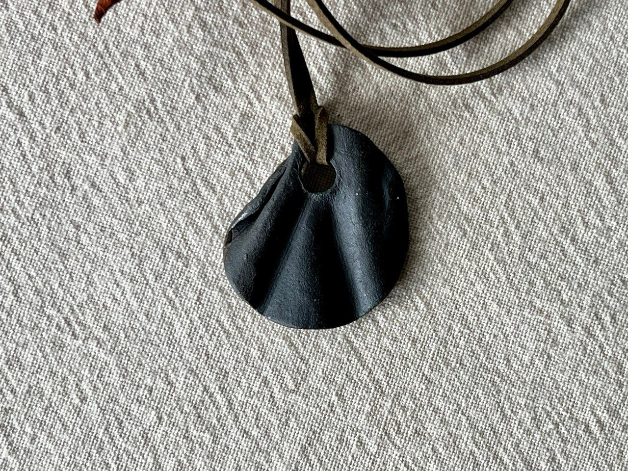 Black Textured Pendant