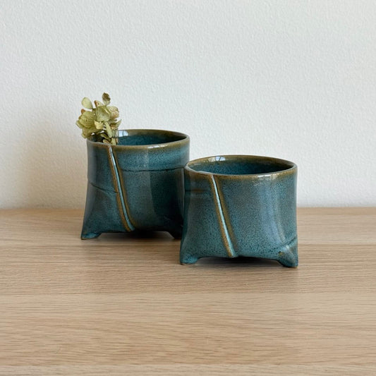 Deep Blue Yunomi | 9oz & 7oz