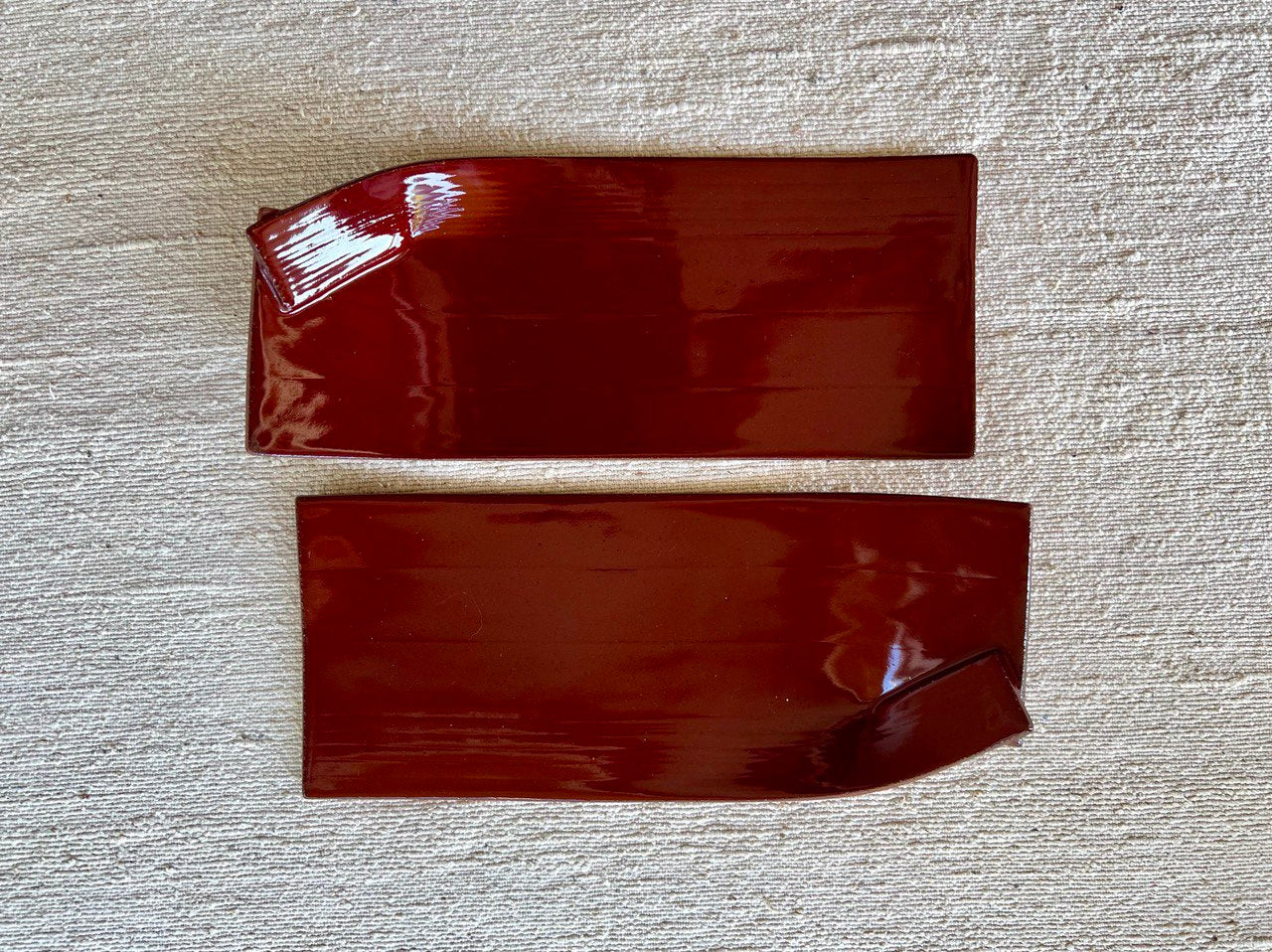 Set of 2 Red Sushi Platters