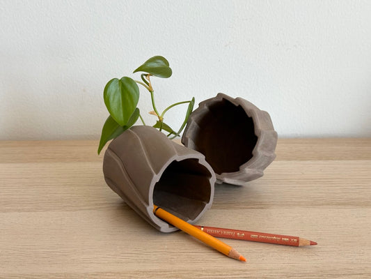Set of 2 Cut & Fold Tumbler/ Vase Templates (No: 22)