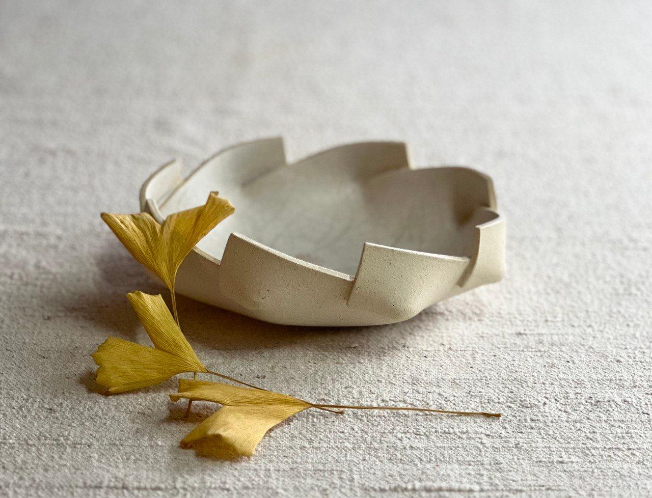 7" White Octagonal Bowl