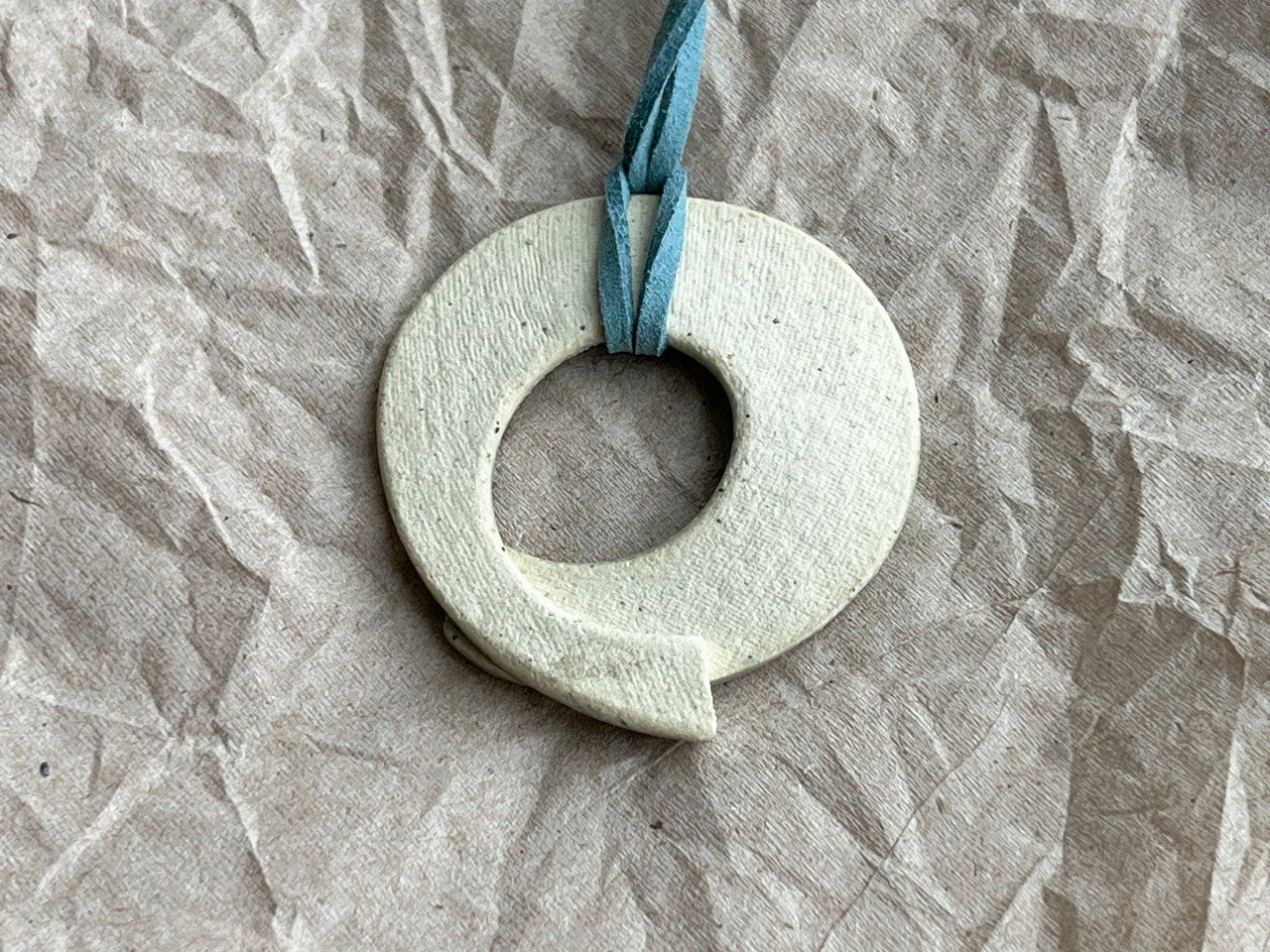 Light Blue Textured necklace