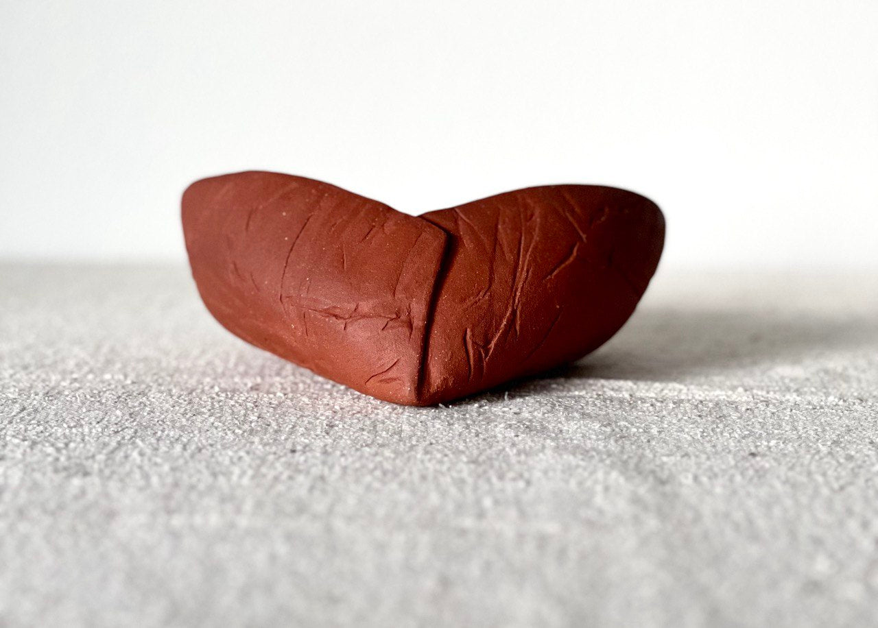 7" Red Textured Conic Bowl