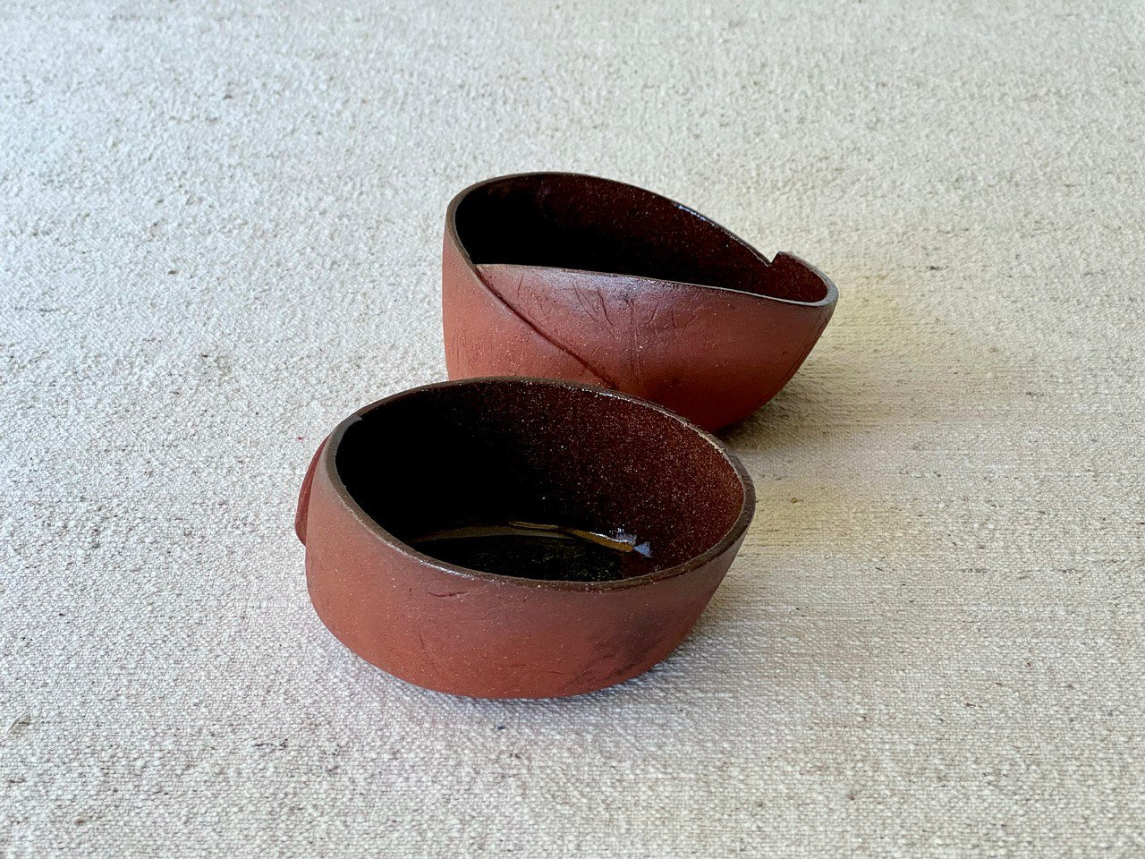 Set of 2 Red Bowls